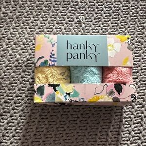 Hanky Panky Pastel Lace Thong Trio